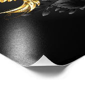 Impression Photo Colibri noir et or (Coin)