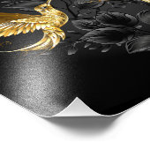 Impression Photo Colibri noir et or (Coin)