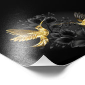 Impression Photo Colibri noir et or (Coin)