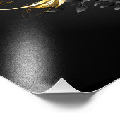 Impression Photo Colibri noir et or (Coin)