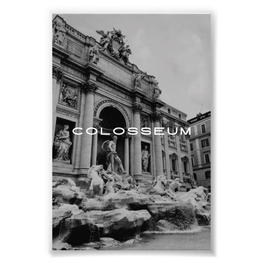 Impression Photo Colisée de Rome antique, Voyage romain historique (Devant)