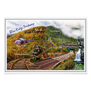 Impression Photo Collage Blue Ridge Parkway