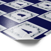 Impression Photo Collage carreaux bleus Delft (Coin)