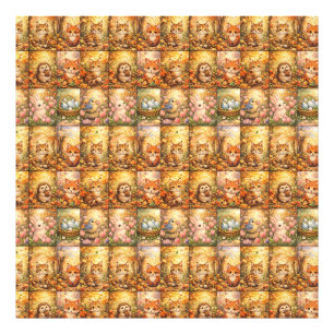 Impression Photo Collage de motif de patchwork moderne