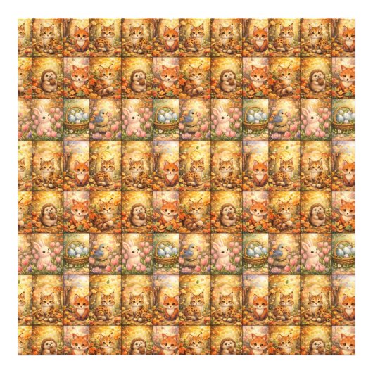 Impression Photo Collage de motif de patchwork moderne (Devant)
