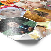 Impression Photo Collage de photos en hexagone (Coin)