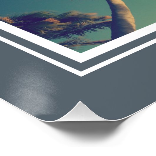 Impression photo collage poster avec monogramme pe (Coin)