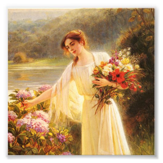 Impression Photo collection de fleurs, belle dame par Albert Lynch (Devant)