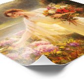 Impression Photo collection de fleurs, belle dame par Albert Lynch (Coin)