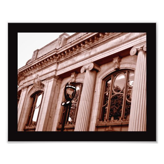 Impression Photo Colonnes Sepia (Devant)