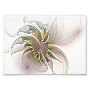 Impression Photo Colorful fractal ornament. Flower art