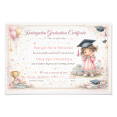 Impression Photo Colorful Kindergarten Graduation Certificate  (Devant)
