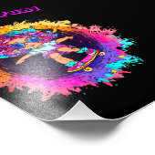 IMPRESSION PHOTO COLORFUL SKATEBOARDING INVITE! (Coin)