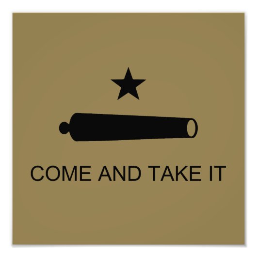 Impression Photo Come & Take It ! Flag de Texas State (Devant)