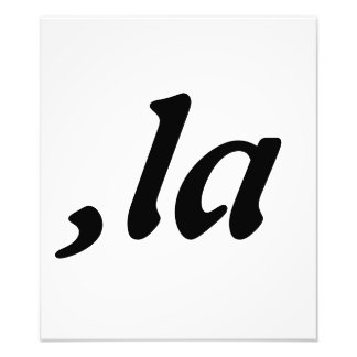 Impression Photo Comma La Kamala Harris - Conception de texte custo