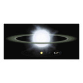 Impression Photo Comparaison de la taille d'une étoile hypergiante (Devant)