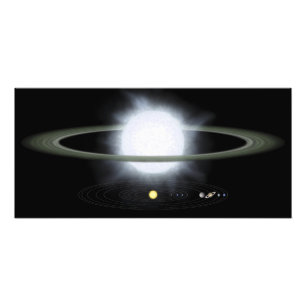 Impression Photo Comparaison de la taille d'une étoile hypergiante