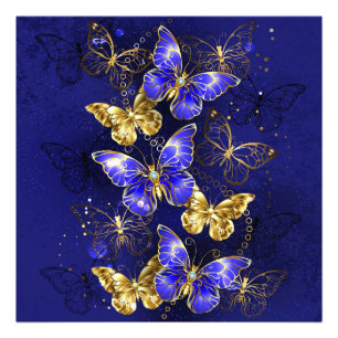 Impression Photo Composition avec papillons Sapphire