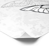 Impression Photo Composition des White and Blue Butterflies (Coin)