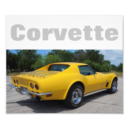 Impression Photo Concepteur de la Corvette Stingray 1973 (Devant)