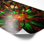 Impression Photo Conception Abstraite des fleurs fractales. (Coin)