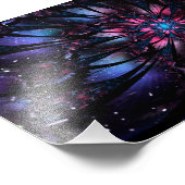 Impression Photo Conception Abstraite des fleurs fractales. (Coin)