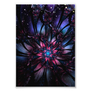 Impression Photo Conception Abstraite des fleurs fractales.