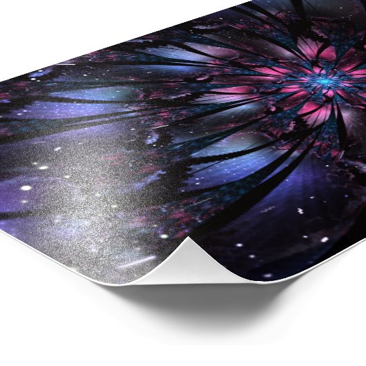 Impression Photo Conception Abstraite des fleurs fractales. (Coin)