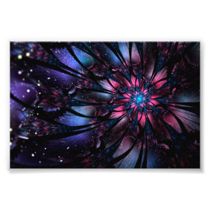 Impression Photo Conception Abstraite des fleurs fractales.