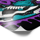 Impression Photo Conception de basketball Respect The Drip (Coin)
