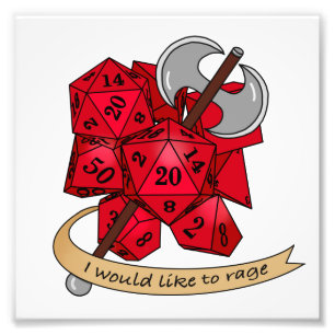 Impression Photo Conception de dés barbares