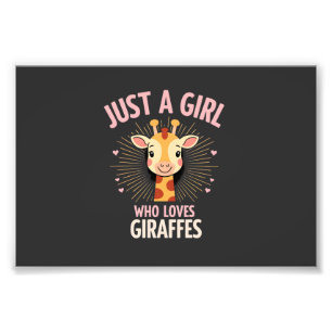 Impression Photo Conception de girafe drôle pour femmes filles safa
