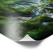 Impression Photo Conception de l'affiche de l'arbre forestier encha (Coin)