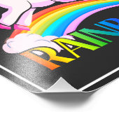 Impression Photo Conception de licorne arc-en-ciel Catch (Coin)