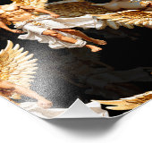 Impression Photo Conception de motif d'anges dorés célestes (Coin)