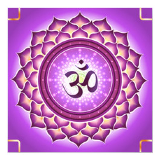 Impression Photo Conception de motif de chakra de la couronne (Devant)