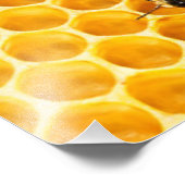 Impression Photo Conception de motif en nid d'abeilles et abeilles (Coin)