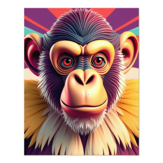 Impression Photo Conception de singe (Devant)