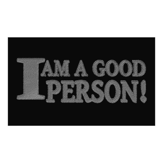 Impression Photo Conception d'expression mignonne "BONNE PERSONNE" (Devant)