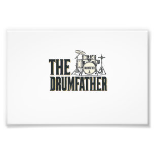 Impression Photo Conception vectorielle de citation de batteur Drum