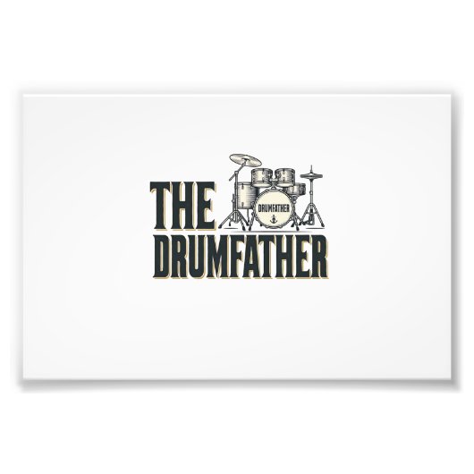 Impression Photo Conception vectorielle de citation de batteur Drum (Devant)