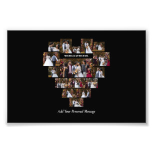 Impression Photo Concevez votre propre coeur d'amour en forme de co