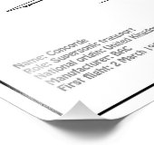 Impression Photo Concorde - Plan de dessin du plan d'avion BD (Coin)