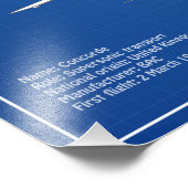 Impression Photo Concorde - Plan de dessin plan d'avion ABD (Coin)