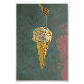 Impression Photo Cône glace chocolat fondu (Devant)