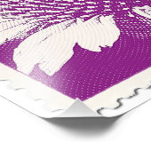 Impression Photo Confleur de timbre pourpre (Coin)