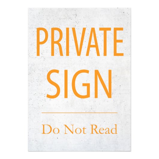 Impression Photo Connexion privée non lue (Devant)