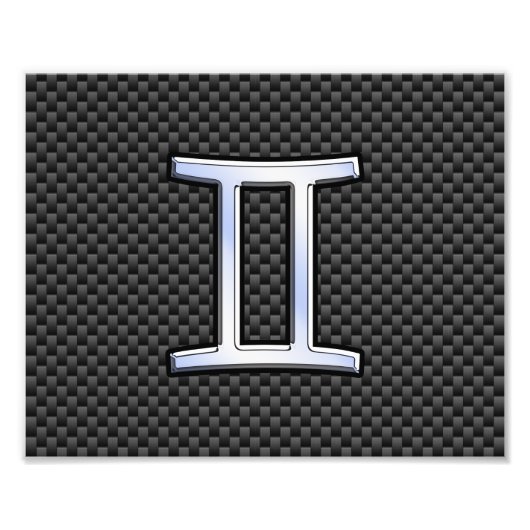 Impression Photo Connexion Zodiac Gemini au charbon de bois Impress (Devant)