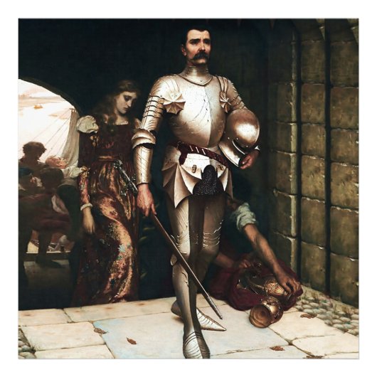 Impression Photo "Conquête" Peinture médiévale par Edmund Blair Lei (Devant)