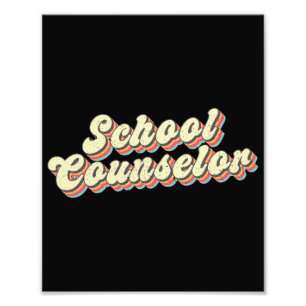 Impression Photo Conseiller scolaire Retro Enseignant